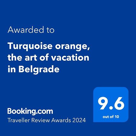 Turquoise Orange, The Art Of Vacation In Belgrade Lägenhet Exteriör bild